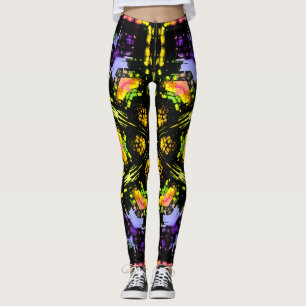 Leggings Verre floral Coupe de kaléidoscope