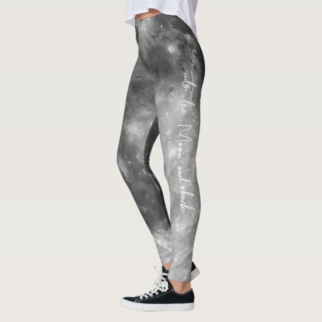 Leggings Vers la lune et les pattes arrière (Gauche)