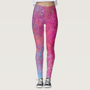 Leggings Verser acrylique Abstrait pour coucher de soleil m