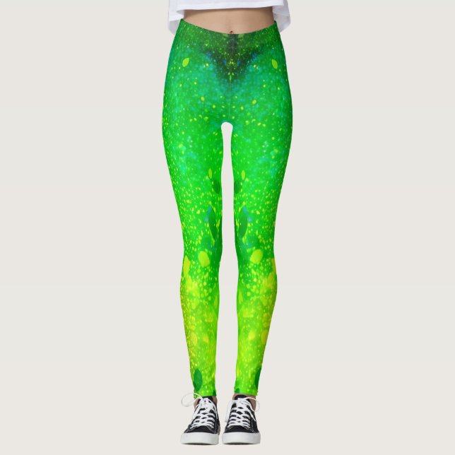 Leggings Vert chaux brillant (Devant)