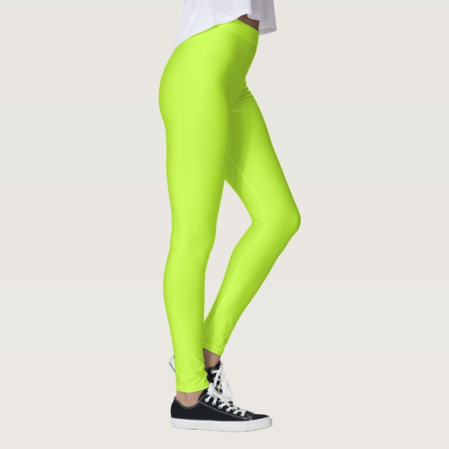 Leggings Vert clair citron solide (Droite)