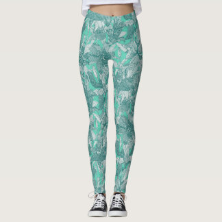 Leggings vert de lys