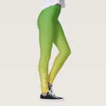 Leggings Vert et jaune foncé personnalisé<br><div class="desc">Vert et jaune foncé personnalisé</div>