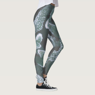 Leggings Vert Feuille Plante Grass Frost Frost