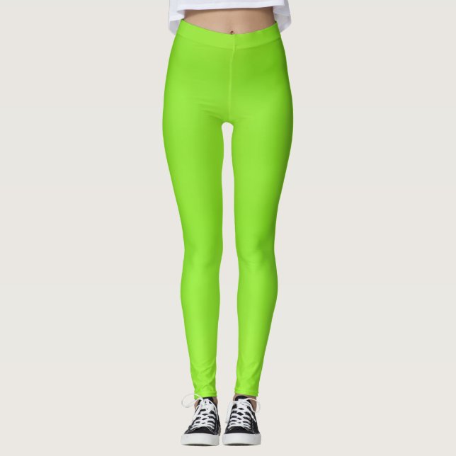 Leggings ~ vert fluoro (Devant)