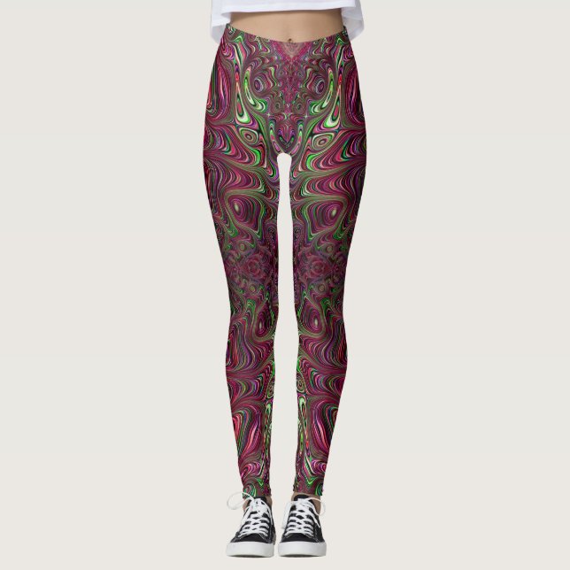 Leggings ~ vert rouge ~ Original (Devant)