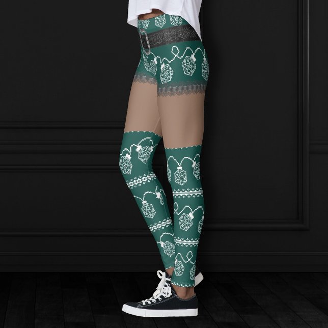Leggings Vert RPG | Retro Doux moche Doux foncé peau (Créateur téléchargé)