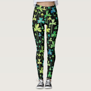 Leggings verts de la Saint-Patrick Shamrocks