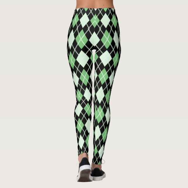Leggings verts et noirs (Dos)