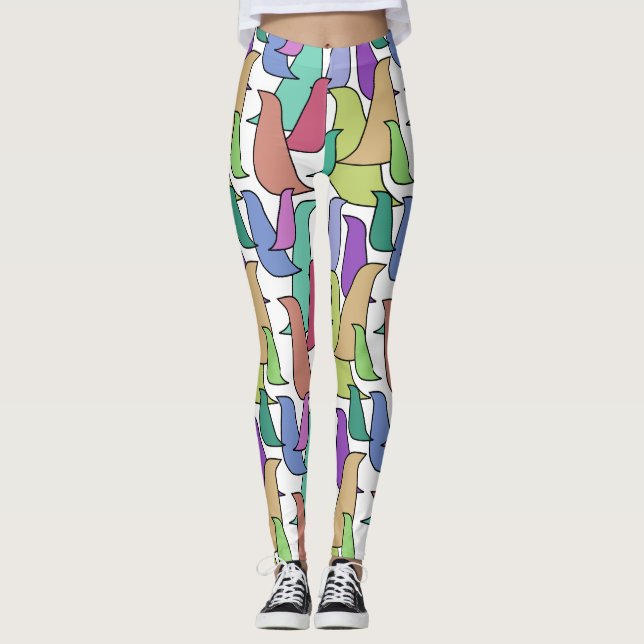 Leggings Vestiges d'oiseaux (Devant)
