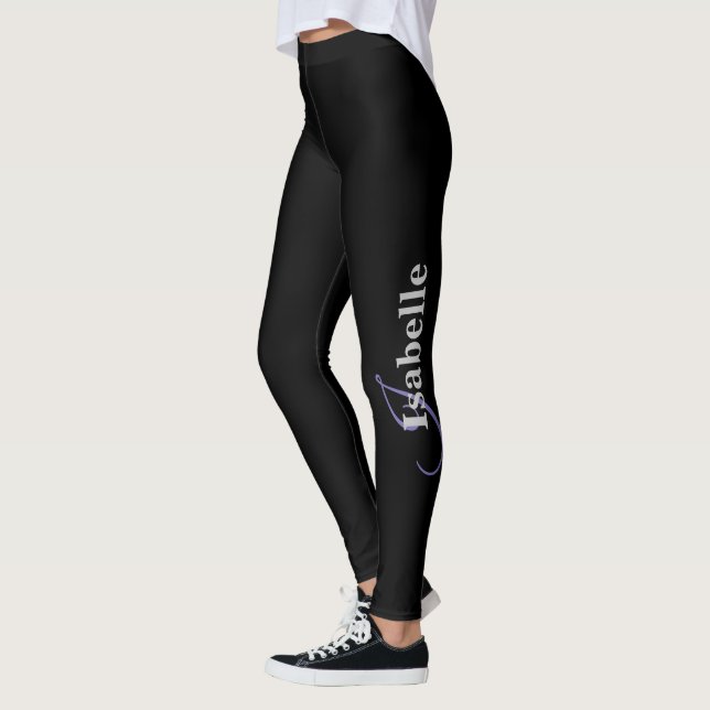 Leggings Vêtement personnalisé noir (Gauche)