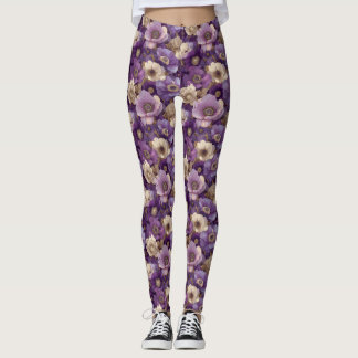 Leggings Vêtements Actifs pour Femmes Anémones Anémones Pét