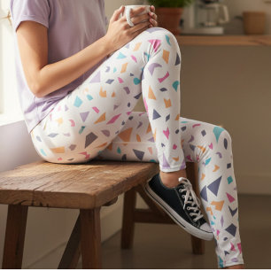 Leggings Vêtements de sport actifs à impression abstraite p