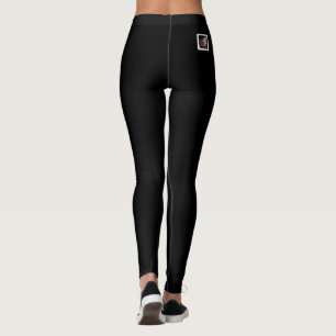 Leggings Vêtements de sport noir pour maman de compagnie fé