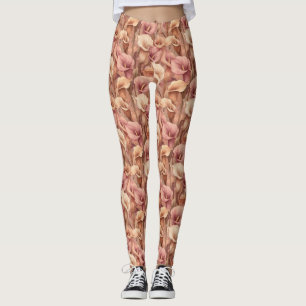 Leggings Vêtements de sport Peach Calla lis Fleur Cadeau de