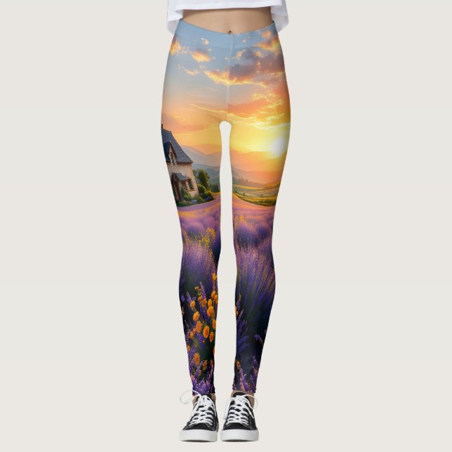 Leggings Vêtements Lavande Escape (Devant)
