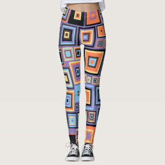 Leggings Vibe Vintage géométrique rétro 60s