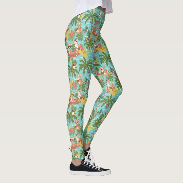Leggings Vibes de plage tropicales de Chihuahua (Droite)