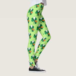 Leggings Vibes rock irlandaises : Shamrock dans les couleur