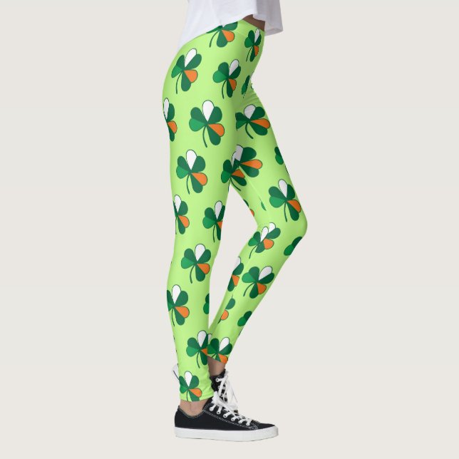 Leggings Vibes rock irlandaises : Shamrock dans les couleur (Droite)