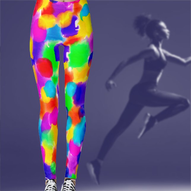 Leggings Vibrant arc-en-ciel été (Créateur téléchargé)