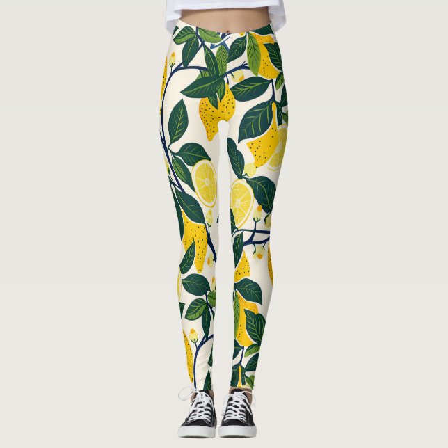 Leggings Vibrant Lemon Grove (Devant)