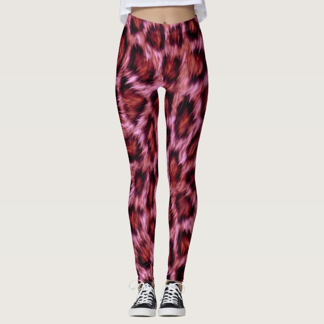 Leggings vibrations de guépard (Devant)