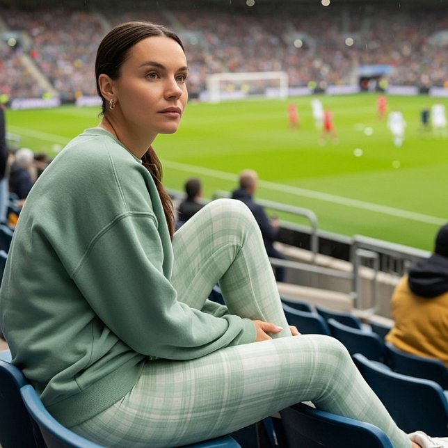 Leggings Vichy vert sauge clair (Créateur téléchargé)