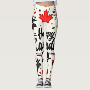 Leggings Vidéos amusantes de la fête du Canada