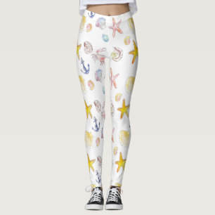 Leggings Vie marine et Ancres