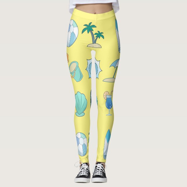 Leggings Vie sur la plage Thunder_Cove (Devant)