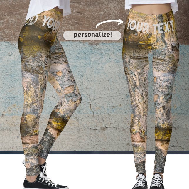 Leggings Vieux mur en briques peintes (Créateur téléchargé)