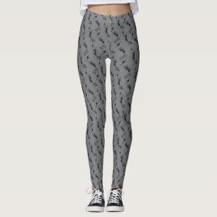 Leggings Vieux Punks Ne Meurent Jamais Skeleton Rock Sur Go