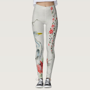 Leggings Vignes et guêtres florales japonaises de