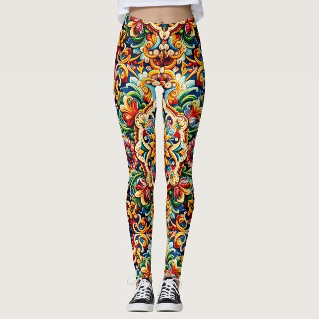 Leggings Villa mexicaine (Devant)