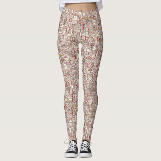 Leggings ville de pain d'épice