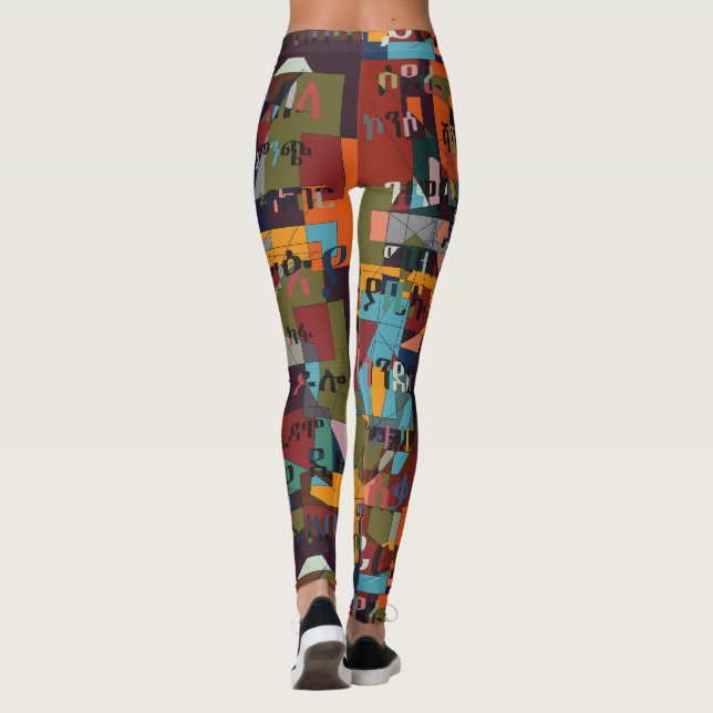 Leggings Villes d'Éthiopie (Dos)