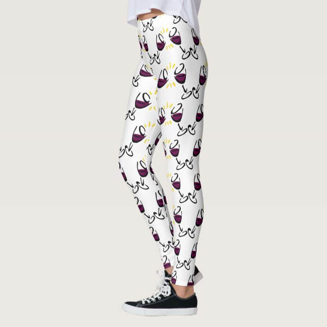 Leggings Vin dans mon pantalon de yoga (Gauche)