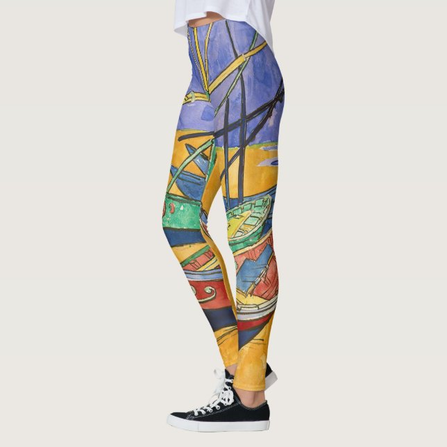 Leggings Vincent van Gogh - Bateaux de pêche sur la plage (Gauche)