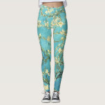 Leggings Vincent van Gogh Blossomong Aramande<br><div class="desc">Vincent van Gogh. Arbre aux amandes de Blossomong. Branche d'amandiers en fleurs. Branches d'amande avec fleurs roses sur un arrière - plan bleu. Reproduction d'oeuvres d'art célèbres dans le domaine public.</div>