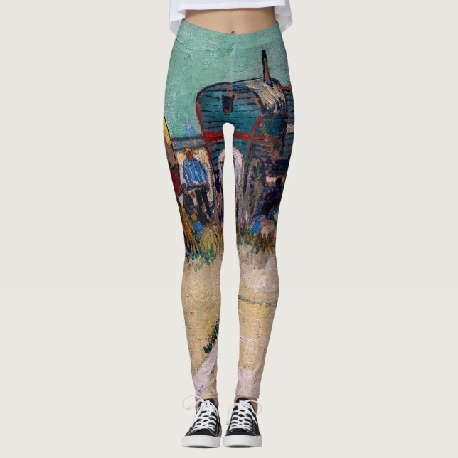 Leggings Vincent van Gogh - Caravanes, campement de gitans  (Devant)