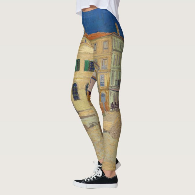 Leggings Vincent van Gogh - Maison Jaune / Rue (Gauche)