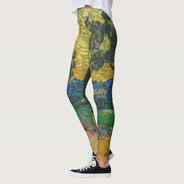 Leggings Vincent van Gogh - Paysage à Twilight (Gauche)