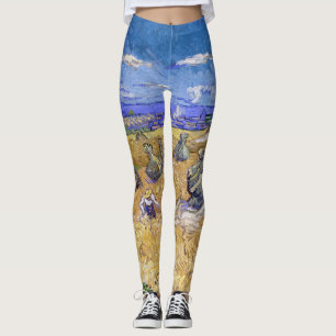 Leggings Vincent van Gogh - Pile de blé avec les lecteurs