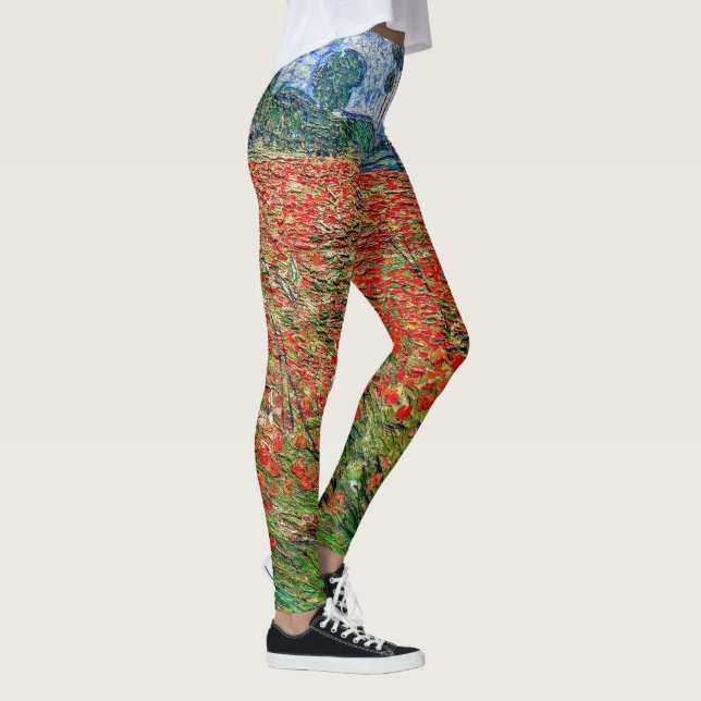 Leggings Vincent van Gogh - Poppy Field (Droite)