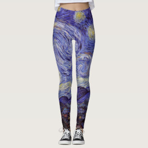 Leggings Vincent Van Gogh Starry Nuit Vintage Art