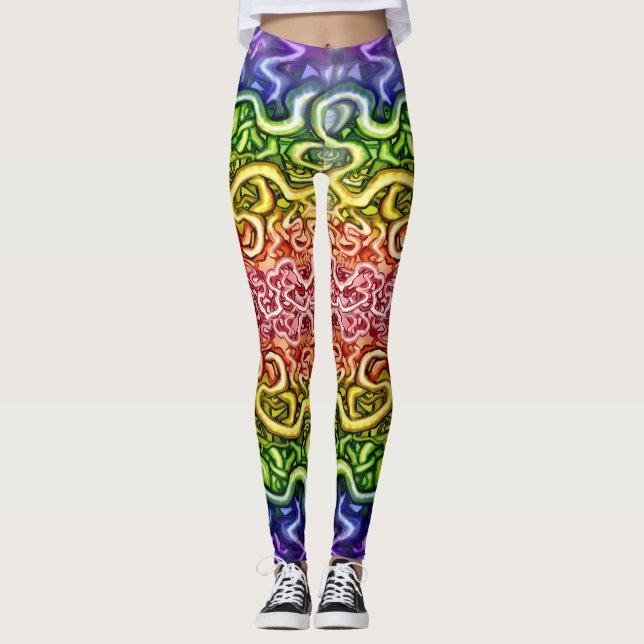 Leggings Vins tordus de vie (Devant)