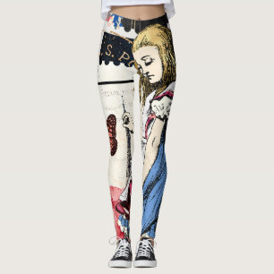 Leggings Vintage Alice au pays des merveilles
