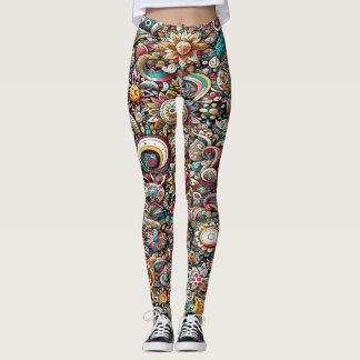 Leggings vintage floral