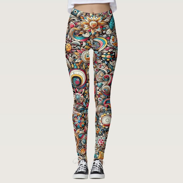 Leggings vintage floral (Devant)